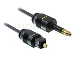 TOSLINK(M)->TOSLINK MINI(M) OPTICAL CABLE 1M 2.2MM DELOCK