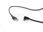 USB MICRO-B(M) ANGLED LEFT/RIGHT->USB-A(M) 2.0 CABLE 1.8M EASY-MICRO USB BLACK GEMBIRD
