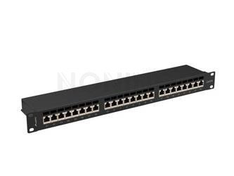 PATCH PANEL 24 PORT 1U CAT.6A FTP BLACK LANBERG