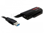 ADAPTER USB-A(M) 3.0->SATA DATA III (6GB/S) 22PIN(F)+ZASILANIE CZARNY DELOCK