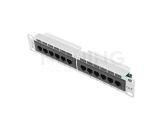 Patch Panel 12 Port 1u 10" Kat.6 Szary Lanberg
