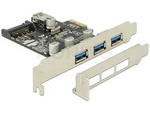 Karta Pci Express X1->Usb 3.0 3-Port+1x Internal Usb Delock