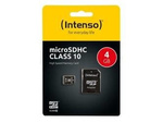 MICRO SDHC MEMORY CARD INTENSO 4GB CLASS 10