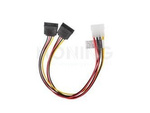 MOLEX(M) 4 PIN->2X SATA(F) 15 PIN CABLE 30CM LANBERG