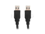 CABLE USB-A M/M 3.0 0.5M BLACK LANBERG