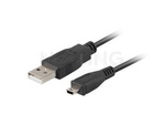 USB MINI-B(M)->USB-A(M) 2.0 CABLE 0.3M BLACK (CANON) NATEC EXTREME MEDIA (BLISTER)