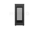 RACK CABINET 19" FREE-STANDING 27U/600X600 SELF-ASSEMBLY FLAT PACK WITH MESH DOOR BLACK LANBERG