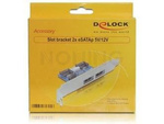 DELOCK SLOT BRACKET 2X ESATAP 5V/12V