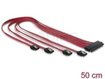 DELOCK CABLE SAS 32 PIN SFF-8484 > 4 X SATA 7 PIN 50 CM META