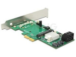 DELOCK PCI EXPRESS CARD > HYBRID 3 X INTERNAL SATA 6 GB/S + 1 X INTERNAL MSATA