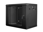 RACK CABINET 19” WALL-MOUNT 9U/600X450 FOR SELF-ASSEMBLY (FLAT PACK) BLACK LANBERG
