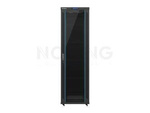 Szafa Instalacyjna Rack Stojąca 19" 42u 600x600 Czarna Drzwi Szklane Lcd Lanberg (Flat Pack)