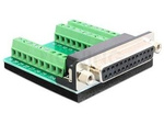 DELOCK ADAPTER SUB-D 25 PIN FEMALE > TERMINAL BLOCK 27 PIN