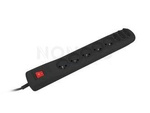 SURGE PROTECTOR NATEC EXTREME MEDIA  SP8 5M BLACK