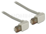 PATCHCORD CAT.6 SSTP 0.5M ANGLED LSZH COPPER GREY DELOCK