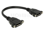 DELOCK CABLE DISPLAYPORT 1.1 FEMALE PANEL-MOUNT > DISPLAYPORT FEMALE PANEL-MOUNT 25 CM