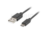 Kabel Usb Micro(M)->Usb-A(M) 2.0 1.8m Czarny Qc 3.0 Lanberg
