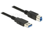 Kabel Usb-A(M)->Usb-B(M) 3.0 1.5m Czarny Delock