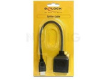 Adapter Hdmi(M)->2x Hdmi(F) Na Kablu Czarny Delock