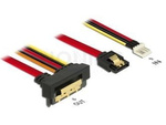 SATA DATA III (6 GB/S) 22 PIN(F)->SATA 7 PIN(F) + FLOPPY 4PIN(M) CABLE 30CM ANGLED DOWN 5V DELOCK