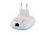 Repeater Wifi Netis E1 B/G/N300 Z Gniazdem Rj-45 Mini Wpinany Do Gniazdka 230v Niebieski