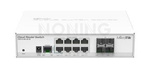 CRS112-8G-4S-IN 8x Gigabit Ethernet Smart Switch, 4x SFP cages, 400MHz CPU, 128MB RAM, desktop case, RouterOS L5
