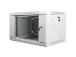 V2 Szafa Instalacyjna Rack Wisząca 19" 6u 600x450 Szara Lanberg (Flat Pack)