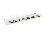 Patch Panel 24 Port 1u 19” Kat.7 Ekranowany Szary Lanberg
