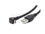 Kabel Usb Micro(M) Kątowy Góra/Dół->Usb-A(M) 2.0 1.8m Czarny Gembird