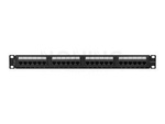 Patch Panel 24 Port 1u 19” Kat.6a Czarny Lanberg