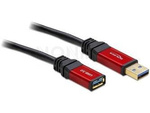 Przedłużacz Usb-A M/F 3.0 3m Czarny Premium Delock