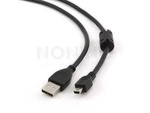 Kabel Usb Mini(M)->Usb-A(M) 2.0 1.8m Czarny Ferryt (Canon) Gembird