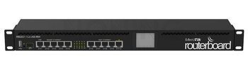 RB2011UiAS-RM 1U rackmount, 5xEthernet, 5xGigabit Ethernet, USB, LCD, PoE out on port 10, 600MHz CPU, 128MB RAM, RouterOS L5