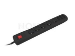 SURGE PROTECTOR NATEC EXTREME MEDIA  SP8 3M BLACK