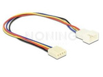 Przedłużacz Kabla Zasilającego Wentylatora 4pin M/F 20cm Delock