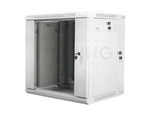 Szafa Instalacyjna Rack Wisząca Dwusekcyjna 19" 12u 600x600 Szara Lanberg (Flat Pack)