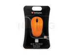 WIRELESS DESKTOP MOUSE VERBATIM GO NANO 1600DPI CARIBBEAN VOLCANIC ORANGE