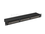 PATCH PANEL 24 PORT 1U CAT.6A FTP BLACK LANBERG