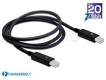 THUNDERBOLT M/M CABLE 1M BLACK DELOCK