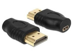 DELOCK ADAPTER HDMI MICRO D FEMALE > HDMI A MINI MALE