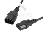 EXTENSION POWER SUPPLY CABLE IEC 320 C13-> C14 1.8M BLACK LANBERG CA-C13E-10CC-0018-BK