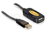 DELOCK CABLE USB 2.0 EXTENSION, ACTIVE 5M
