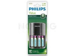 CHARGER PHILIPS 4 SLOTS AA/AAA + 4 X AA 2100 MAH