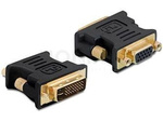 Adapter Dvi-I(M)(24+5) Dual Link->Vga(F) Czarny Delock