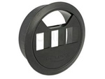 DELOCK KEYSTONE MOUNTING 3 PORT IN-DESK 60 MM BLACK