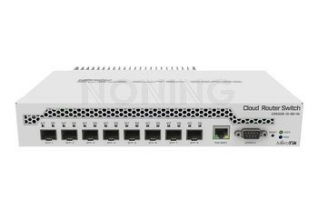CRS309-1G-8S+IN Desktop switch with one Gigabit Ethernet port and eight SFP+ 10Gbps ports