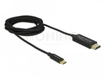 USB-C(M)->HDMI(M) CABLE 2M BLACK (DISPLAYPORT ALTERNATE MODE) COAXIAL DELOCK