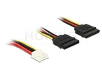 2X SATA 15 PIN(F)->FLOPPY 4 PIN(F) CABLE 30CM DELOCK