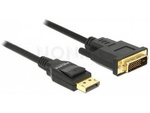 DISPLAYPORT(M) V1.2->DVI-D(M)(24+1) CABLE 2M BLACK  DELOCK