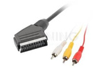CABLE SCART (EURO)-RCA X3 1.8M LANBERG